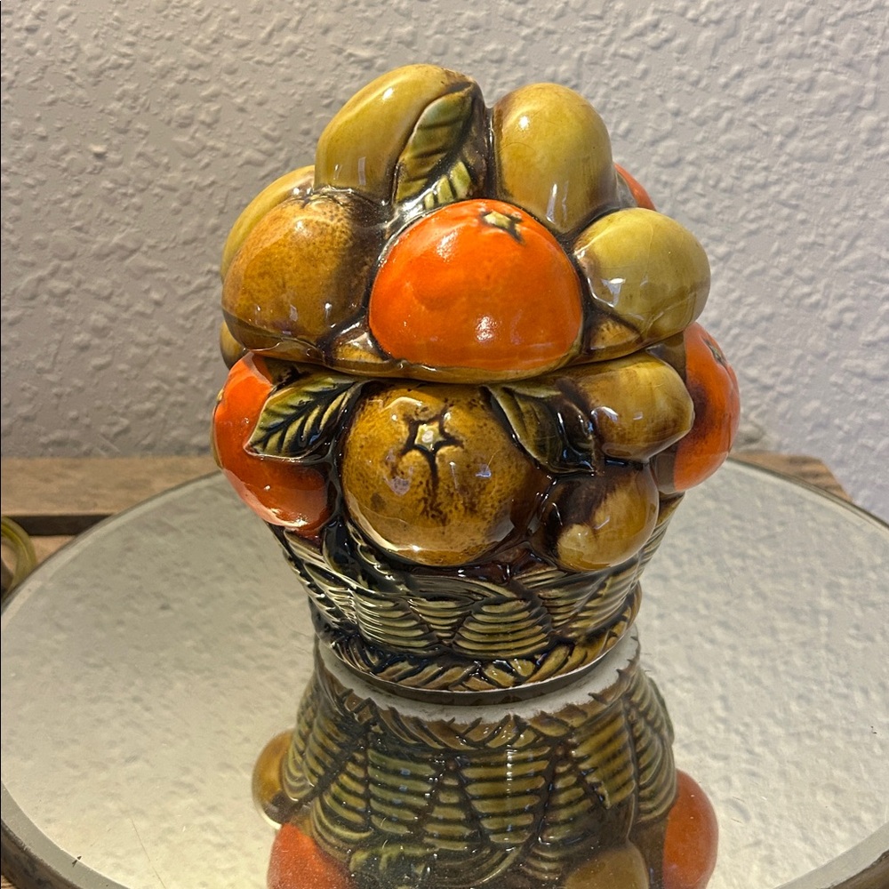 Vintage Cottage Core Inarco Ceramic Fruit Basket Decor